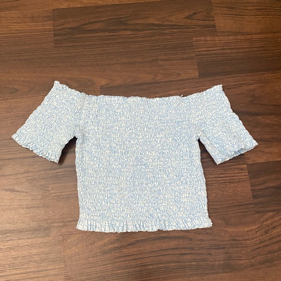 *USED wild fable off shoulder top kids size S - Picture 2 of 3